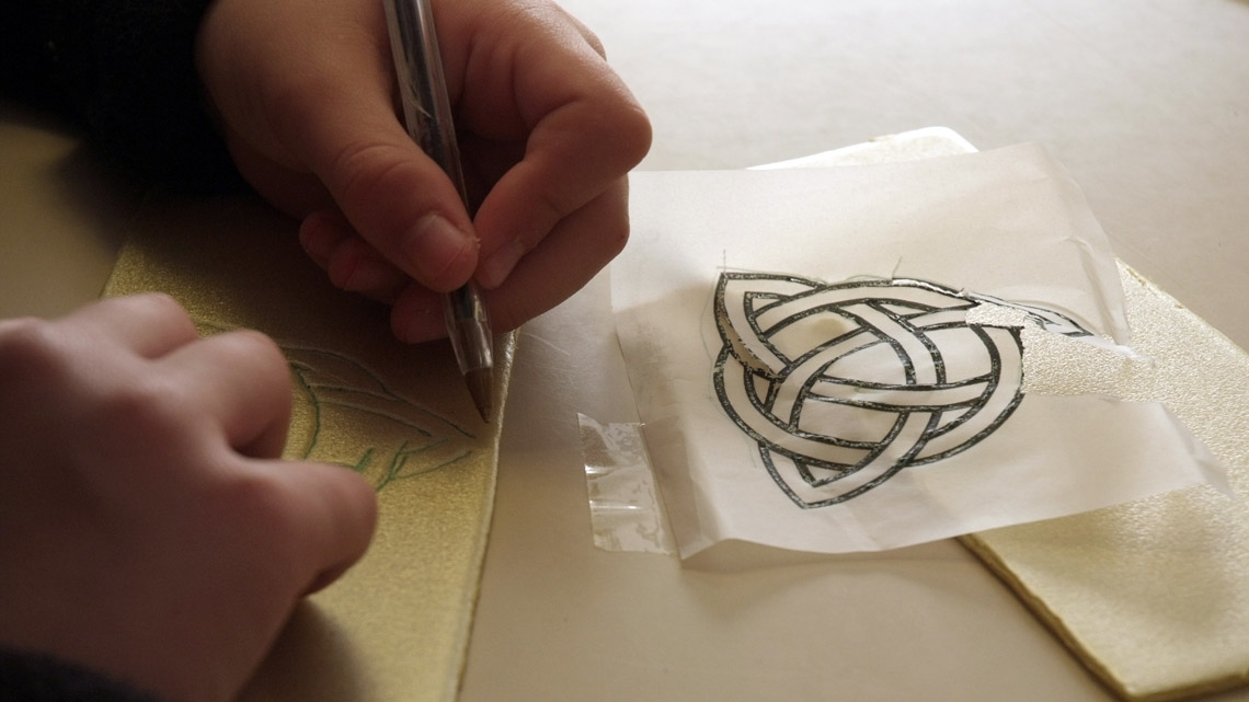 Ateliers gravure en milieu hospitalier avec Marion Le Bec