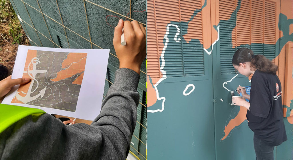 Fresque transformateur électrique - Logonna-Daoulas - Marion Le Bec