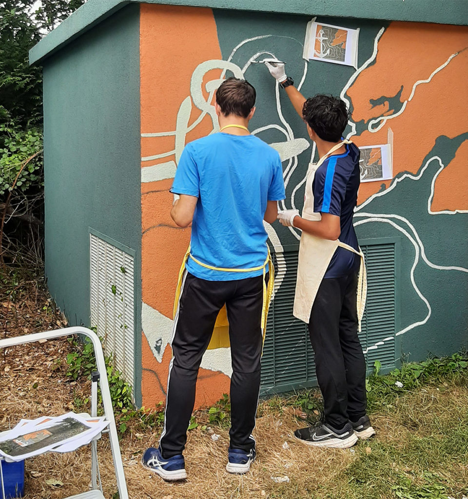 Fresque transformateur électrique - Logonna-Daoulas - Marion Le Bec