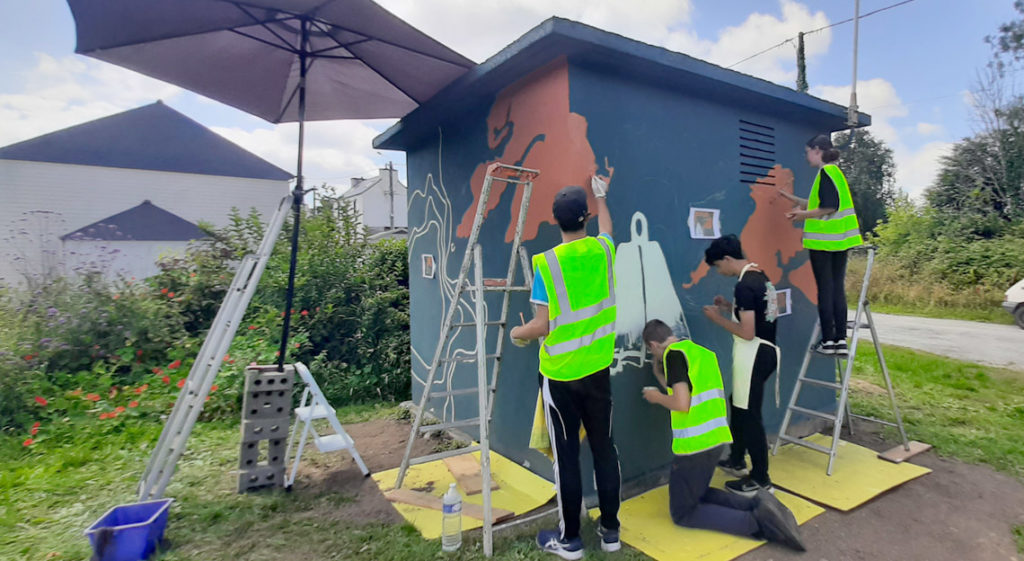 Fresque transformateur électrique - Logonna-Daoulas - Marion Le Bec